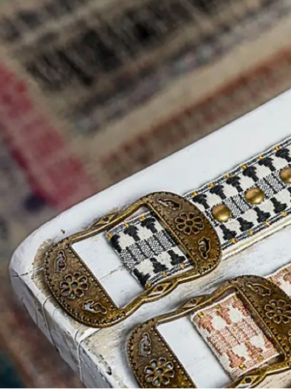 POL Metal Studded Western Belt - OS